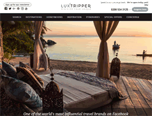 Tablet Screenshot of luxtripper.co.uk